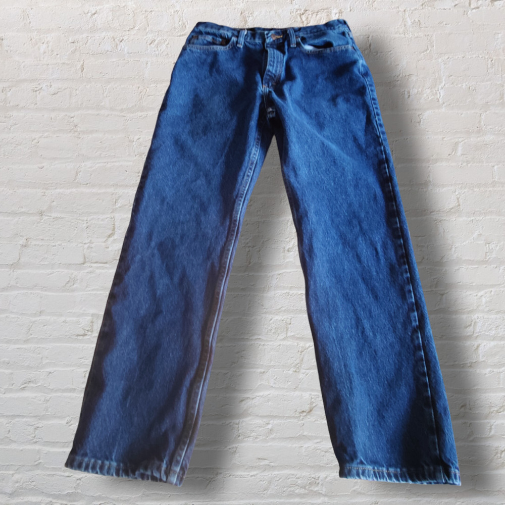 Wrangler Five Star Premium Denim Regular Fit Jean in Dark Stonewash 33 x30